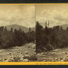 Mts. Madison and Adams, from Peabody Bridge, Glen Road, N.H.