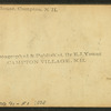 J.C. Blair's House, Campton, N.H.