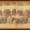 Glendon House. Group posing in front.