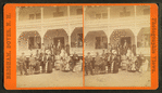 Glendon House. Group posing in front.