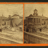 View of Evangelical Orphan Home, St. Louis Co. before and after the fire.