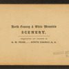 View on the Road from Artist's Fall, No. Conway, N.H.