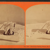 Observers taking water, Mt. Washington Railroad Tank.