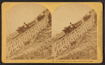 Mt. Washington Railway Trains crossing Jacob's Ladder.