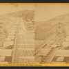 Track repairer, coming down Jacob's Ladder, Mt. Washington Rail Road.