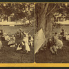 Group of people relaxing outdoors, East Jaffrey, N.H.]
