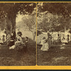 Group of people relaxing outdoors, East Jaffrey, N.H.