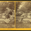 A Rock Garden Seat. Michigan Cottage Grounds.