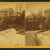 View of a Cabin, Pond, and Dam, Fisherville, N.H.