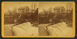 View of a Cabin, Pond, and Dam, Fisherville, N.H.