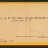 View looking up the Bay from opposite Steamboat Landing, Alton Bay, N.H.