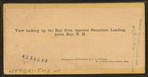 View looking up the Bay from opposite Steamboat Landing, Alton Bay, N.H.