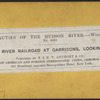 Hudson River Rail Road at Garrisons, looking North. [Winter.]