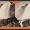 View of Niagara Falls from below.