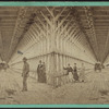 Perspective view of the carriage way in the Suspension Bridge.