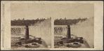 Terrapin Tower and Horse Shoe Fall from Goat Island.