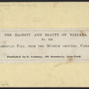 The American Fall, from the Museum Grounds, Canada side.