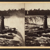 Terrapin Tower and part of Horse Shoe Fall from Goat Island.
