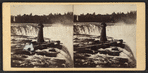Terrapin Tower and part of Horse Shoe Fall from Goat Island.