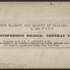 The Suspension Bridge. General view.