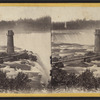 Terrapin Tower and Horse Shoe Fall, from Goat Island.