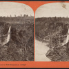 The "Bridal Veil" from tower of new suspension bridge.