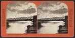 The new suspension bridge and falls.