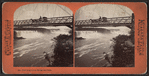 New suspension bridge and falls.