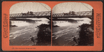 New suspension bridge and falls.