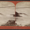 New suspension bridge and falls.