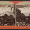 American Fall and village of Niagara Falls from Canada.