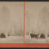 A drive in wonderland, Niagara, U.S.A. [View of horse cart ride in winter scene.]