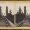Railroad tracks over Suspension Bridge, Niagara.