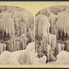 Ice scenery in front of Horse Shoe Falls, Niagara.