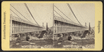 The suspension bridge.