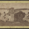 Two men viewing the falls.