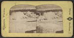 View of falls with ice and snow.