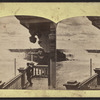 General view, Niagara Falls. [Man standing on balcony above falls.]