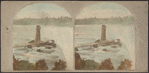 The Horse Shoe Fall and Prospect Tower, from Goat Island. [Hand-colored view.]