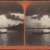 Niagara Falls. [Man boating on the river at sunset.]