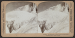 Niagara. Ice mountain in front of Cave of the Winds.