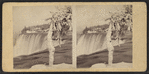 American Fall in winter, from Luna Island, Niagara.