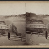 Niagara Falls [winter, man looking out from viewpoint.]