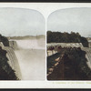 Grandeur of the waters, Niagara Falls, N.Y. [Hand-colored view.]