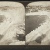 Looking down from Luna Island on ice bridge, Niagara Falls, N.Y.