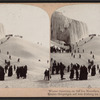 Winter sporting on the ice mountain, Niagara Falls, U.S.A.