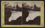 Bridge to Second Sister Island, Niagara Falls. [Hand-colored view.]