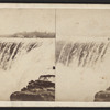 Niagara Falls. [Detail view of water plunging over the falls.]