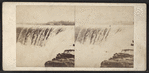 Niagara Falls. [Detail view of water plunging over the falls.]