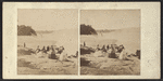 Propect Point, Niagara. [Tourists looking down over the falls.]